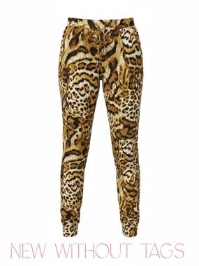 Coldesina Leopard Print Jogger Pants – Size M - NWOT